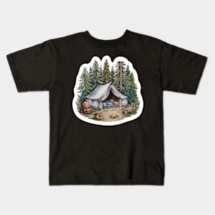 Woodland Camp: Serene Sanctuary Kids T-Shirt
